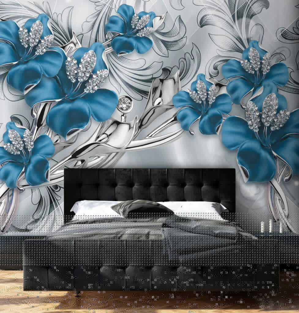 Orchidee blu tra riccioli — ambiente 3