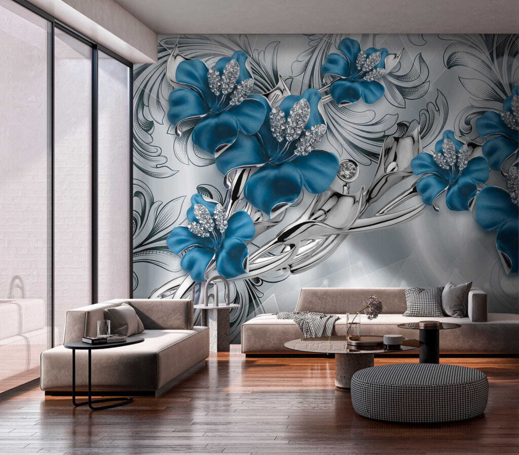 Orchidee blu tra riccioli — ambiente 4