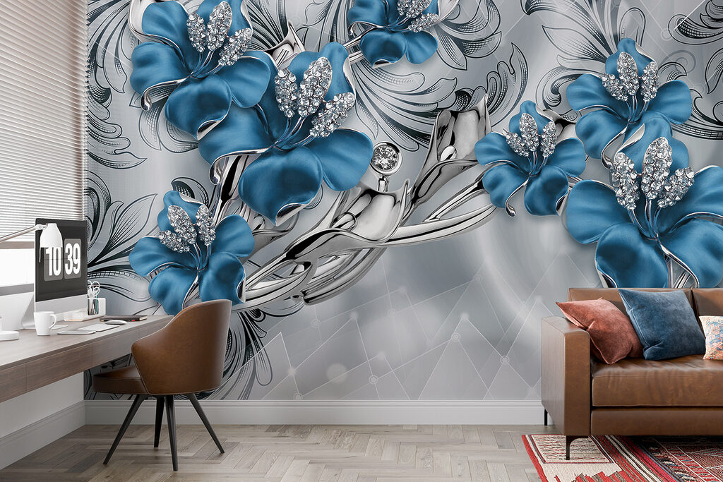 Orchidee blu tra riccioli — ambiente 11
