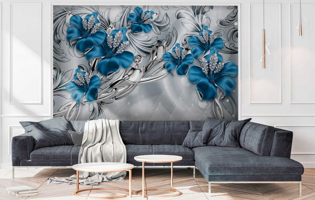 Orchidee blu tra riccioli — ambiente 6