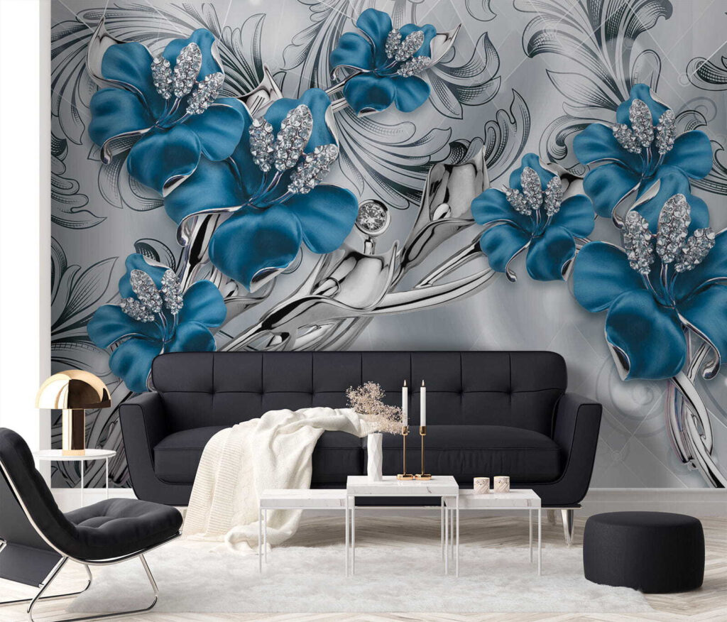 Orchidee blu tra riccioli — ambiente 7