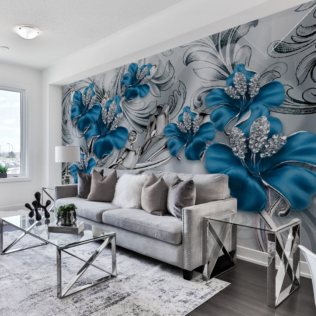 Orchidee blu tra riccioli — ambiente 13