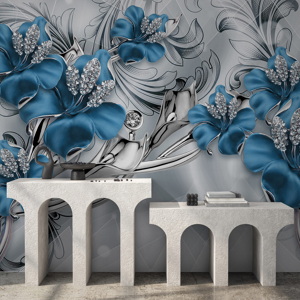Orchidee blu tra riccioli — ambiente 12