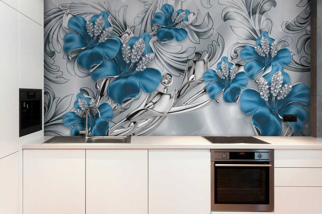 Orchidee blu tra riccioli — ambiente 8