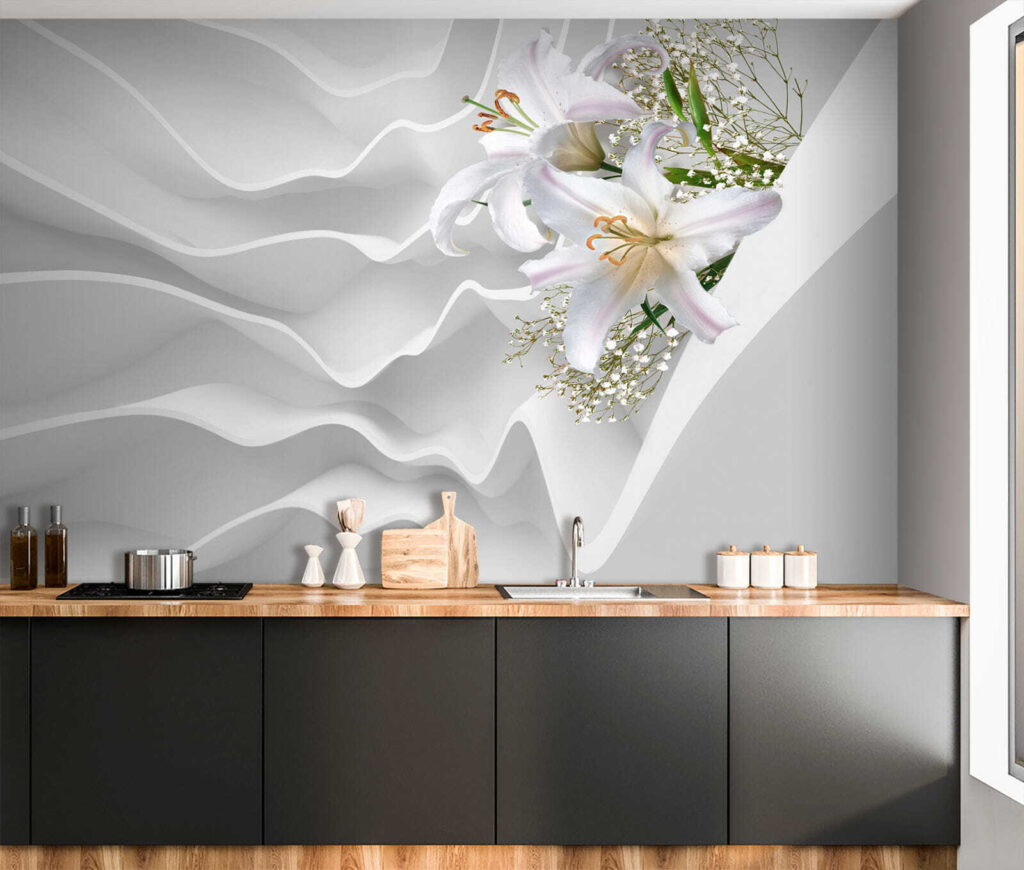 Gigli lungo onde bianche — ambiente 8