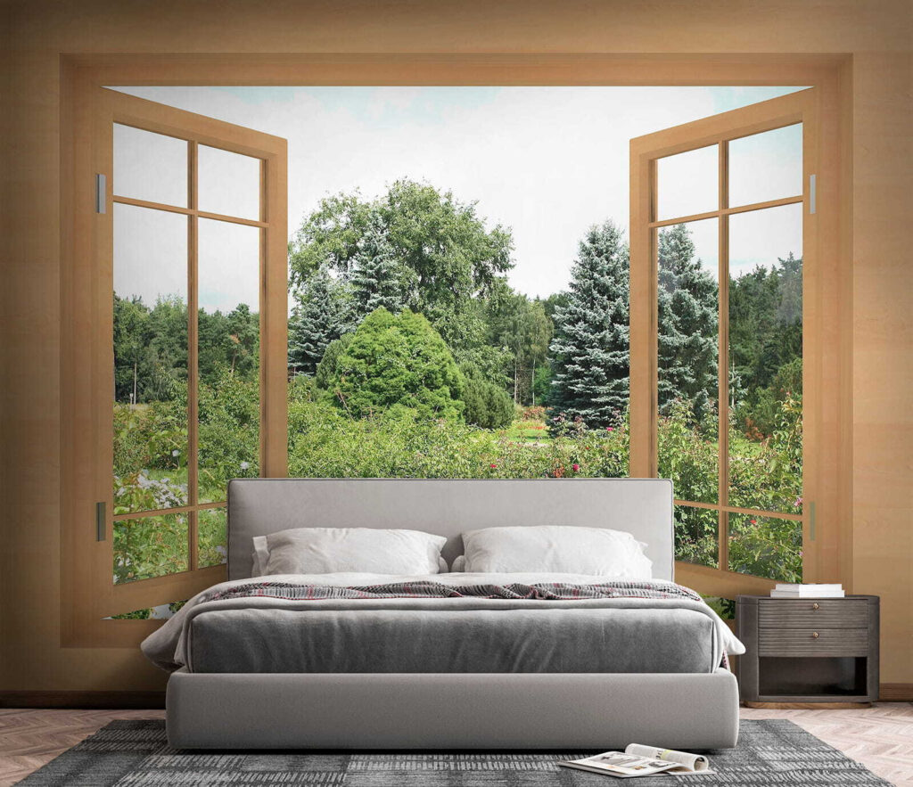Finestra sul giardino estivo — ambiente 4