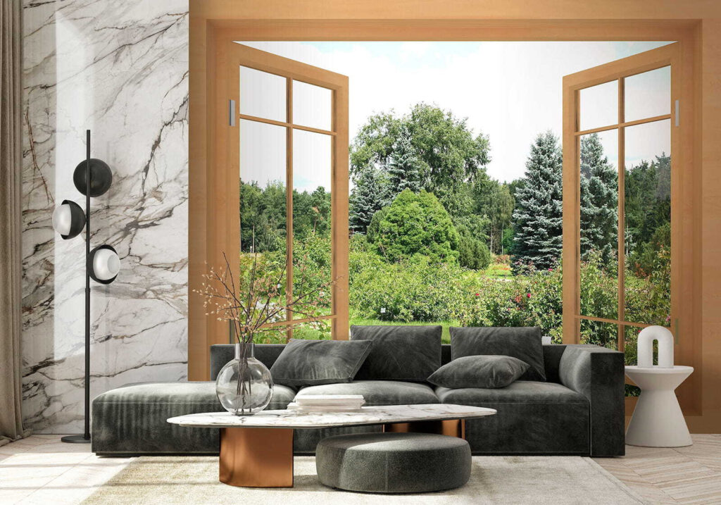 Finestra sul giardino estivo — ambiente 5
