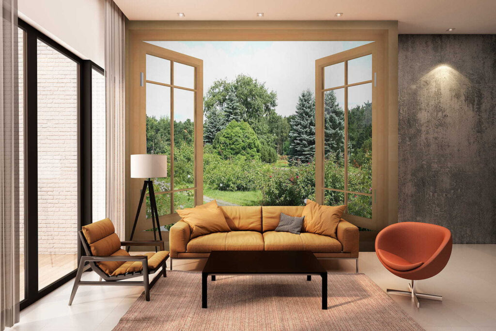 Finestra sul giardino estivo — ambiente 6