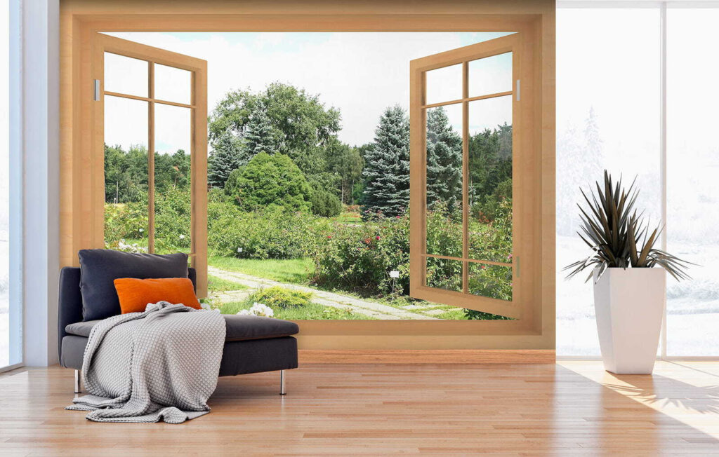 Finestra sul giardino estivo — ambiente 8