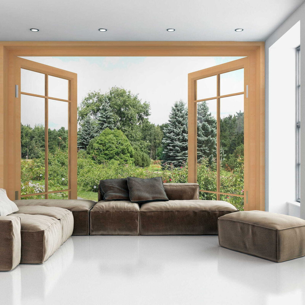 Finestra sul giardino estivo — ambiente 9