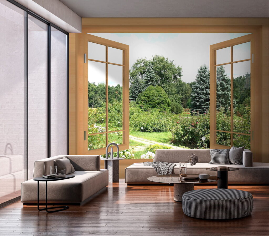 Finestra sul giardino estivo — ambiente 10