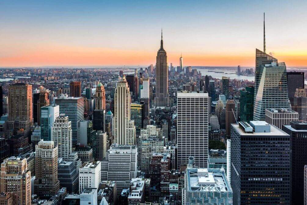 New York al tramonto — design completo