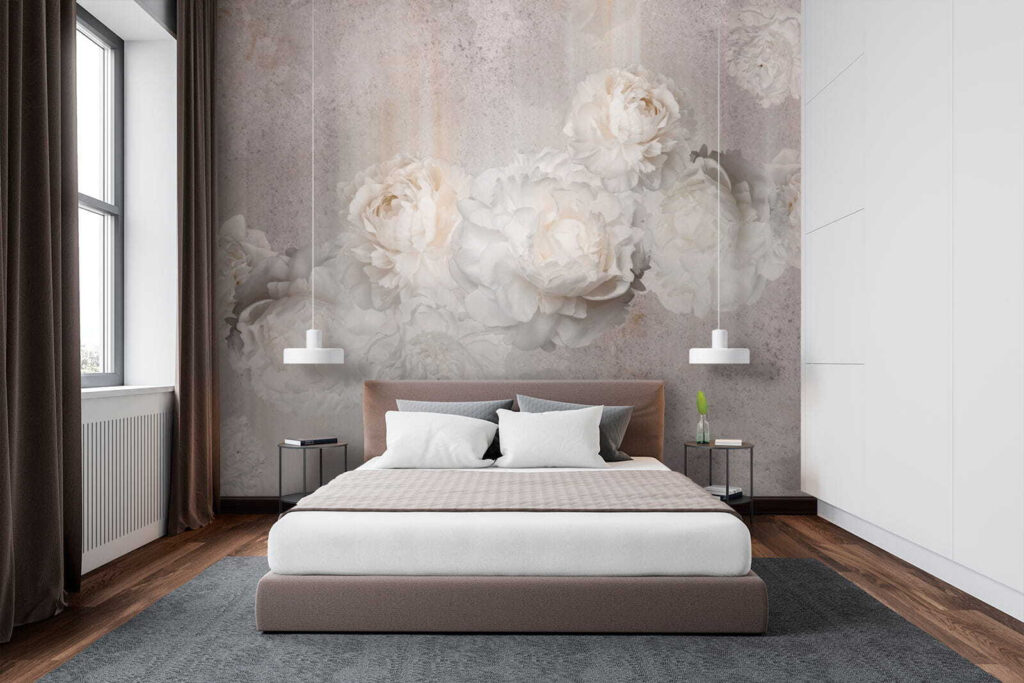 Rose pallide su grigio — ambiente 3