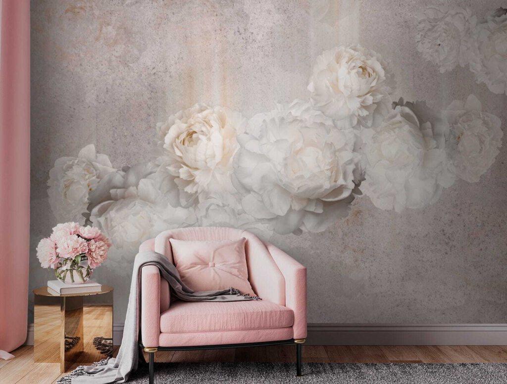 Rose pallide su grigio — ambiente 4