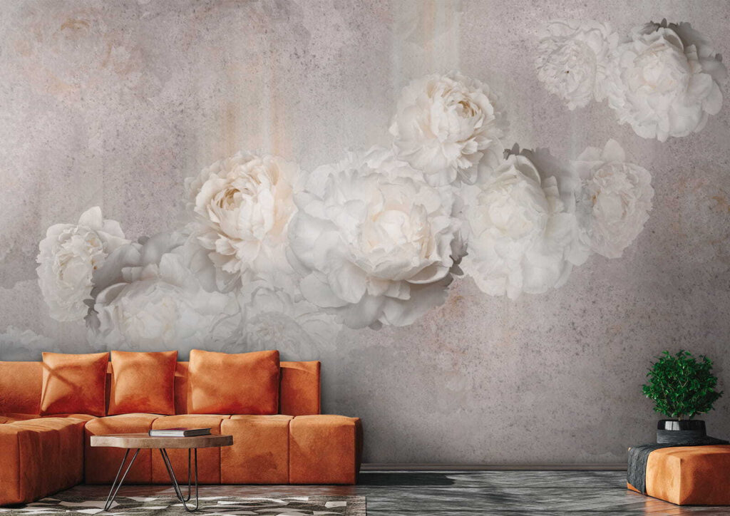 Rose pallide su grigio — ambiente 7