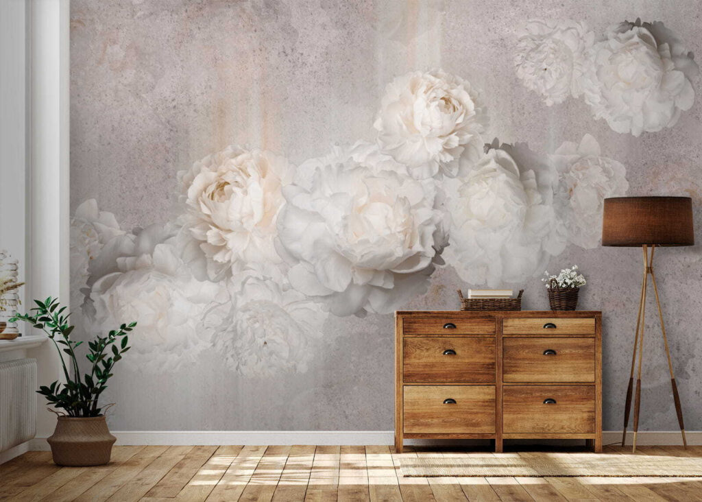 Rose pallide su grigio — ambiente 8