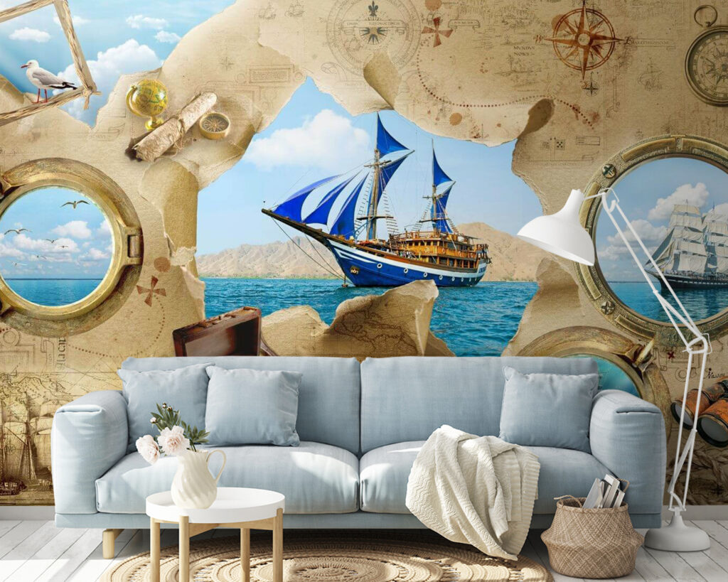 Navi tra carte antiche — ambiente 1