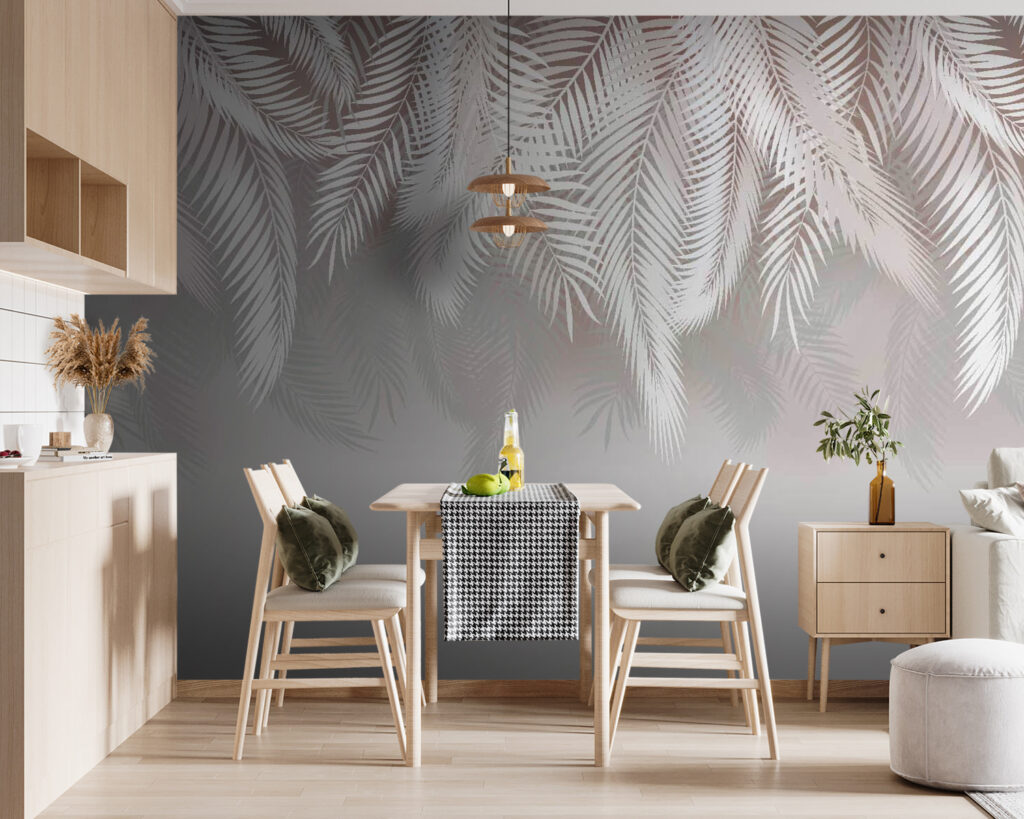 Foglie sopra spazio aperto — ambiente 2