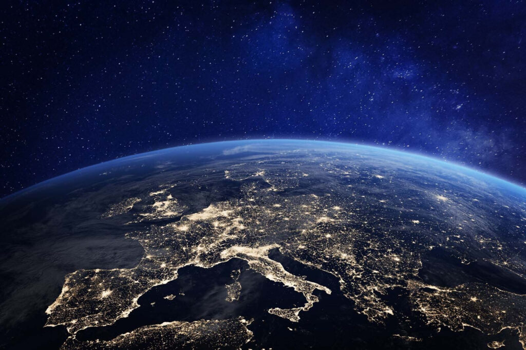 Europa di notte — design completo