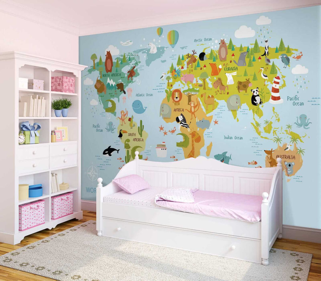 Mappa con animali disegnati — ambiente 3