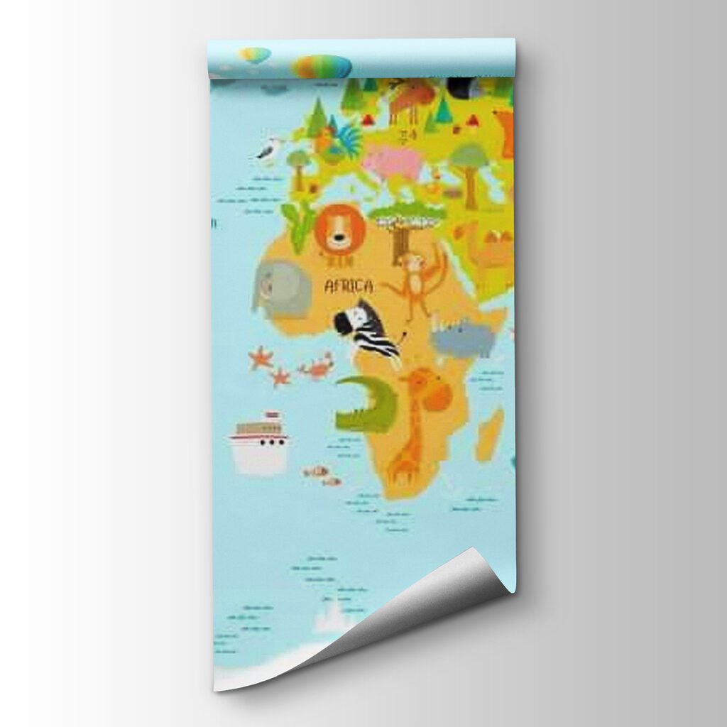 Mappa con animali disegnati — vista del prodotto