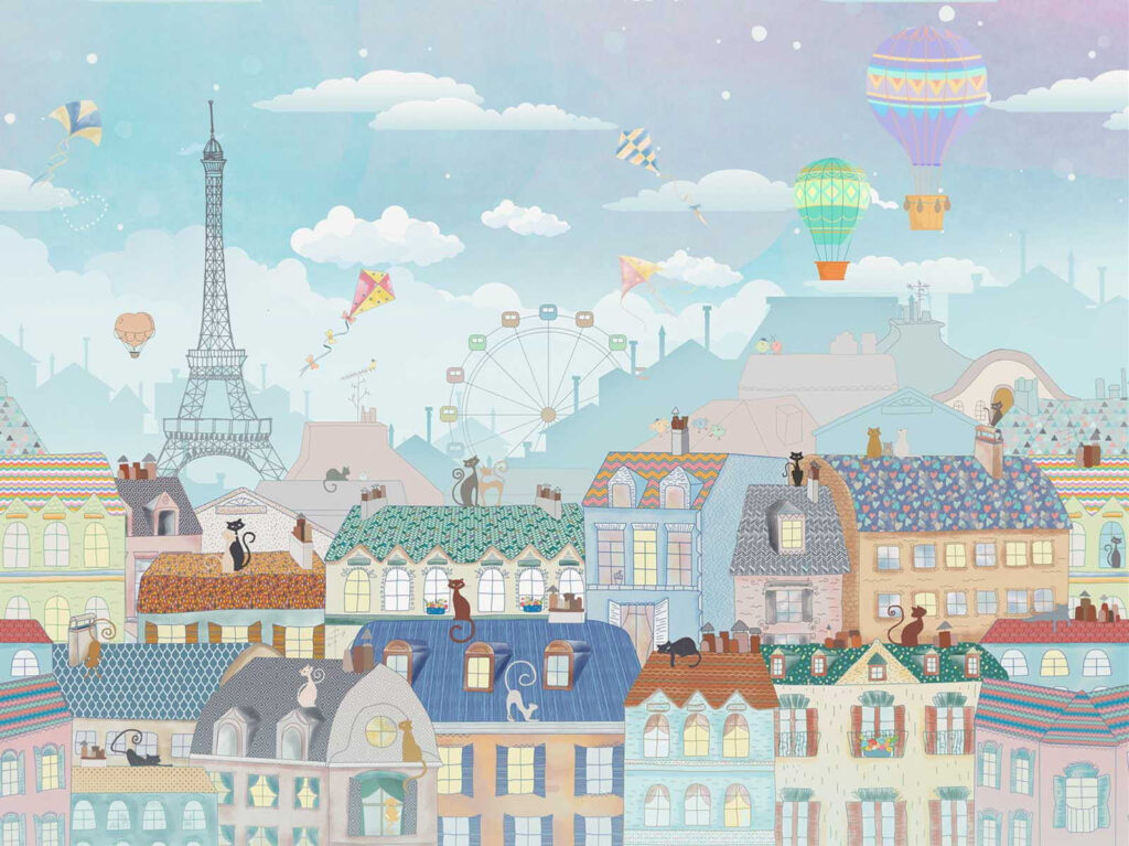 Parigi sotto le mongolfiere — design completo