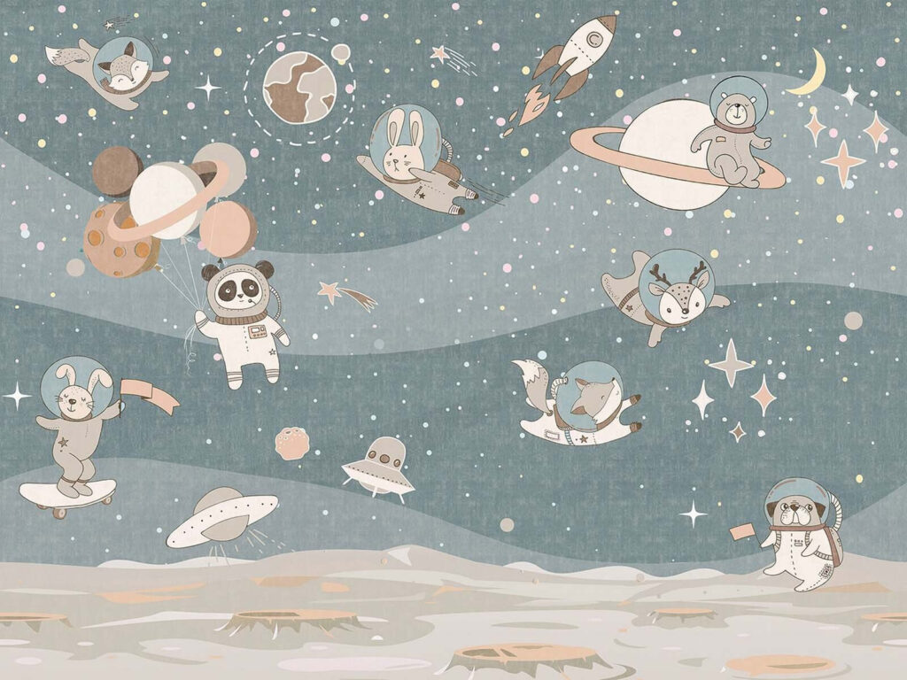 Amici animali nello spazio — design completo
