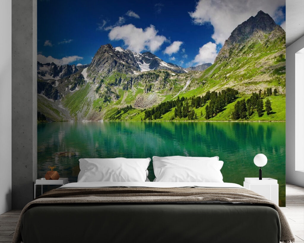 Montagne riflesse nel turchese — ambiente 2
