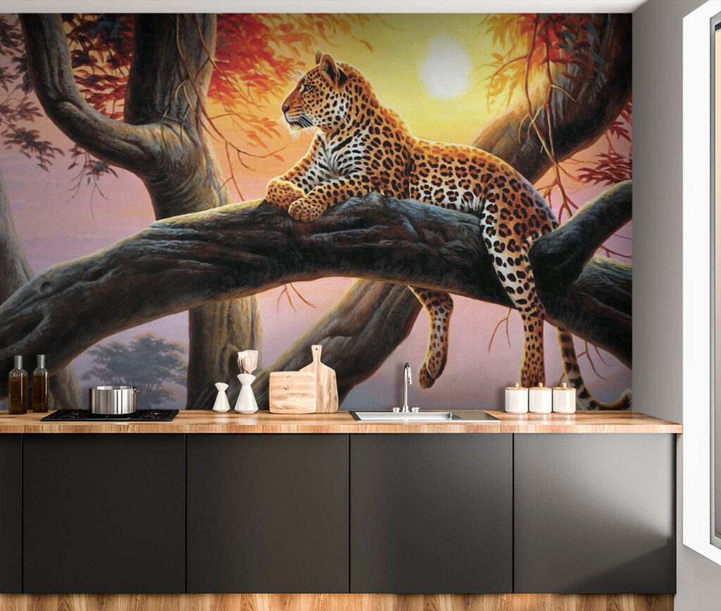 Gatto maculato nell’albero — ambiente 10