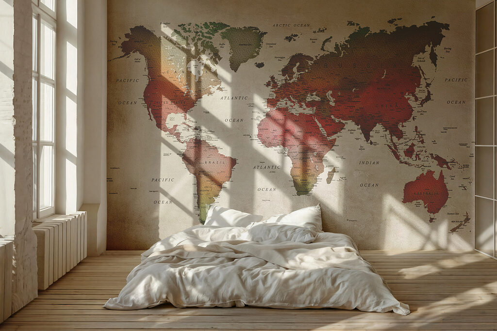 Mappa del mondo terrosa — ambiente 4