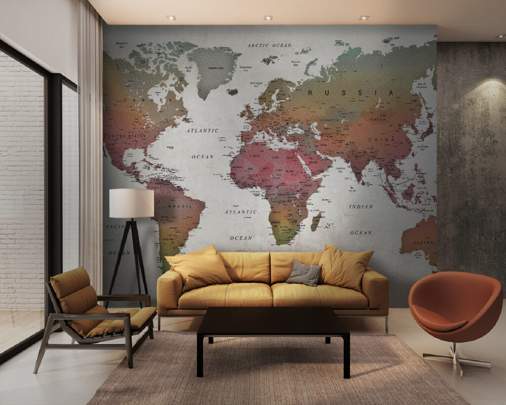 Mappa del mondo terrosa — ambiente 2