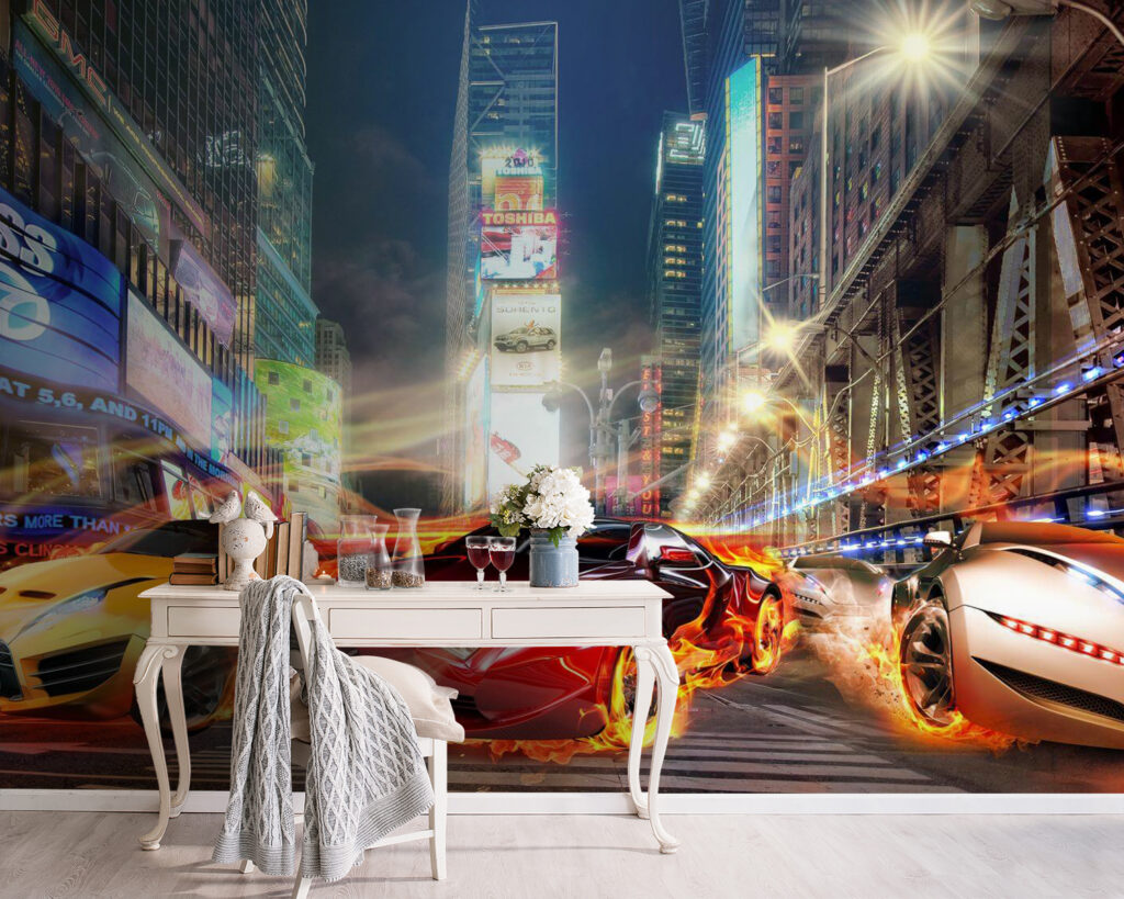Sportive nella via illuminata — ambiente 4