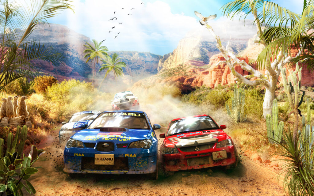 Rally sulla strada polverosa — design completo