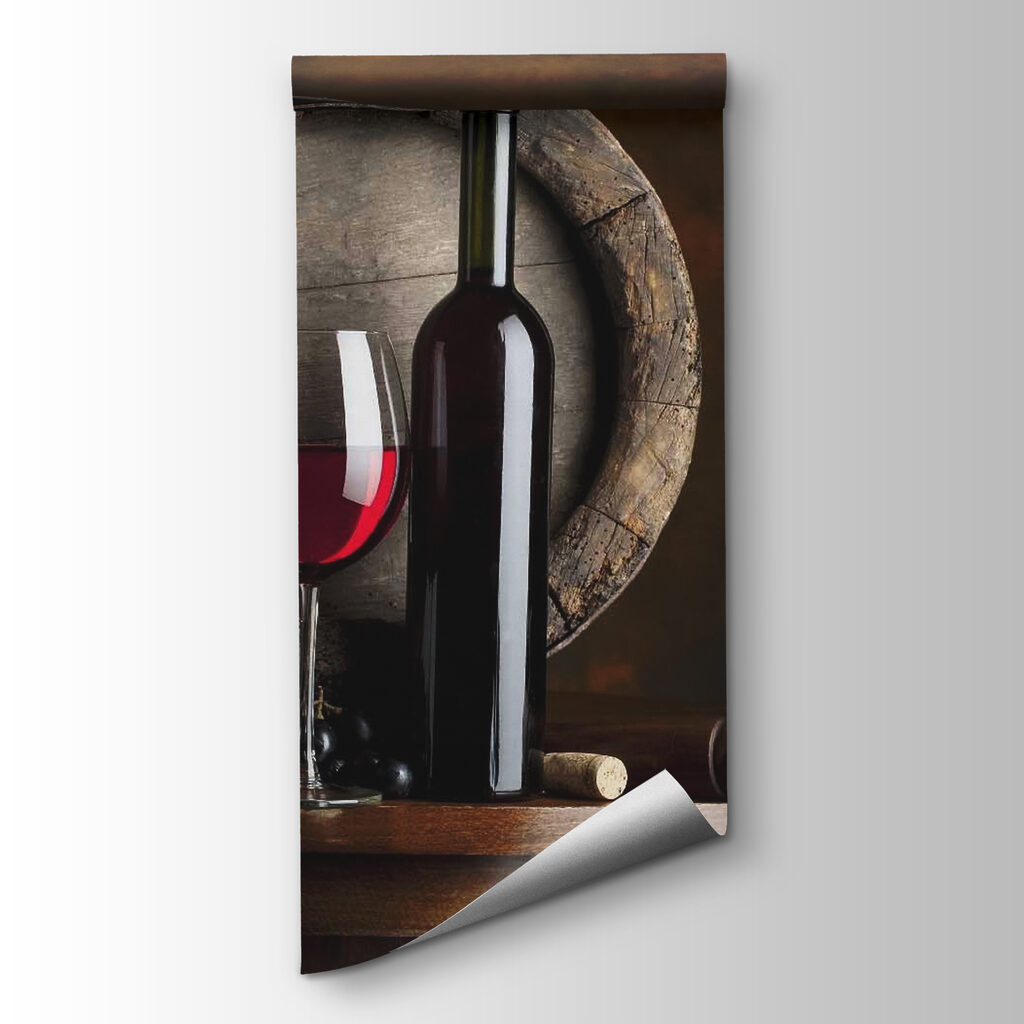 Vino rosso e botte — vista del prodotto