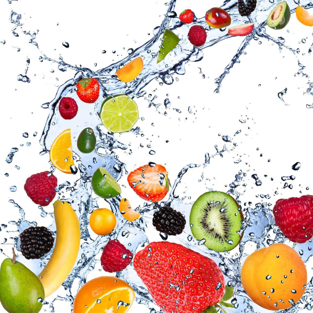Frutta schizzata nell’acqua — design completo