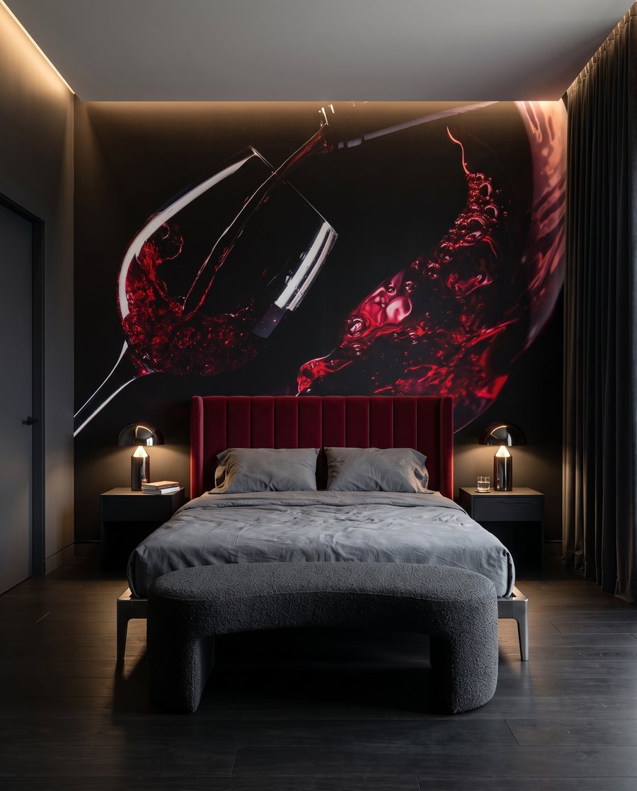 Vino rosso in movimento — ambiente 2