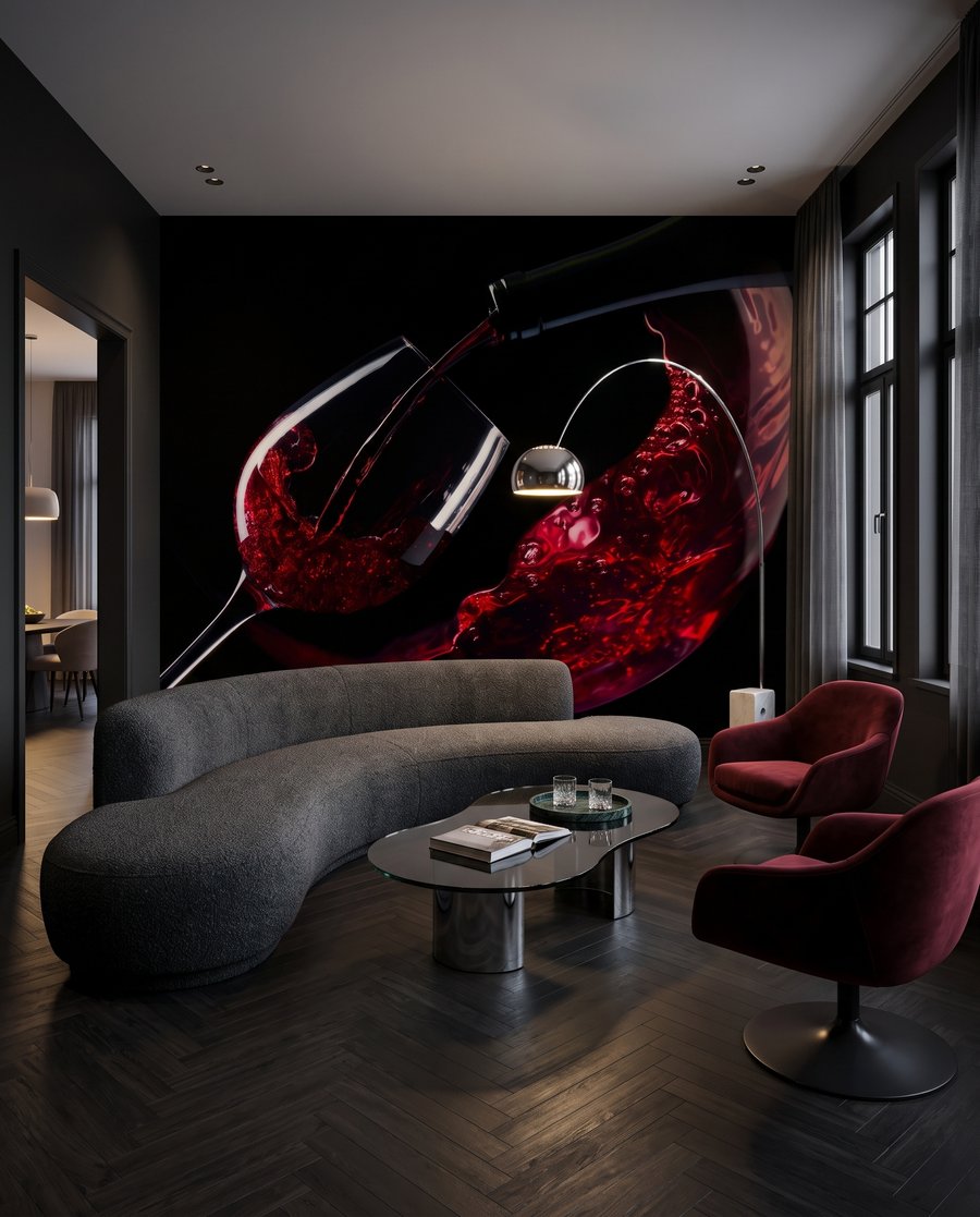 Vino rosso in movimento — ambiente 3