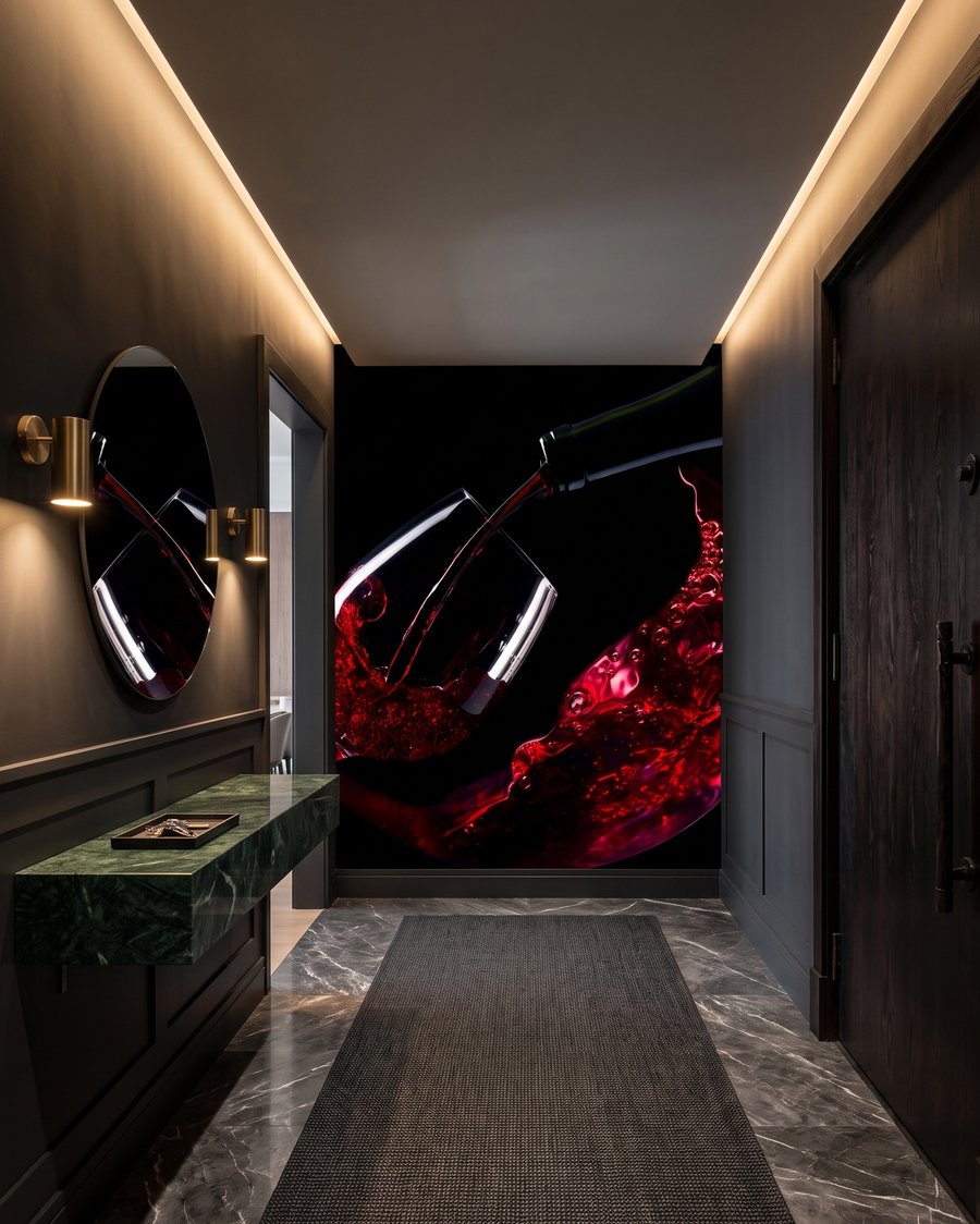 Vino rosso in movimento — ambiente 6