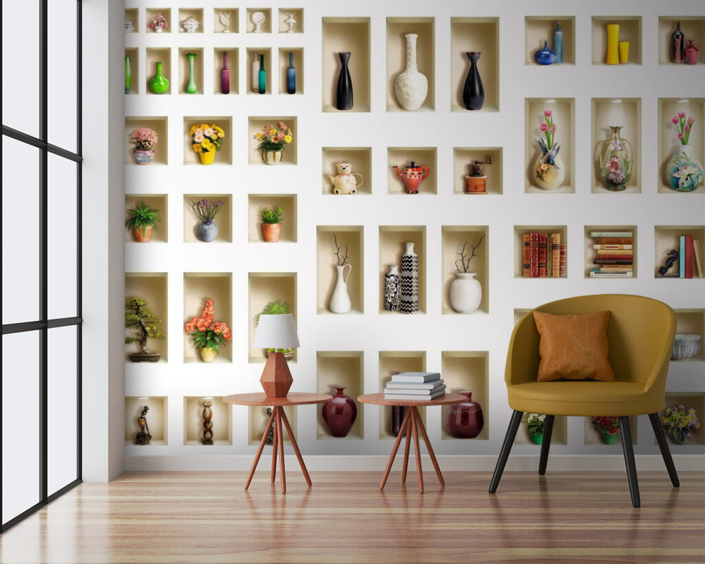 Nicchie con vasi decorativi — ambiente 2