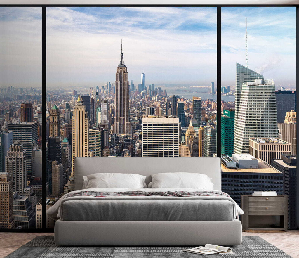 Manhattan dietro infissi neri — ambiente 2