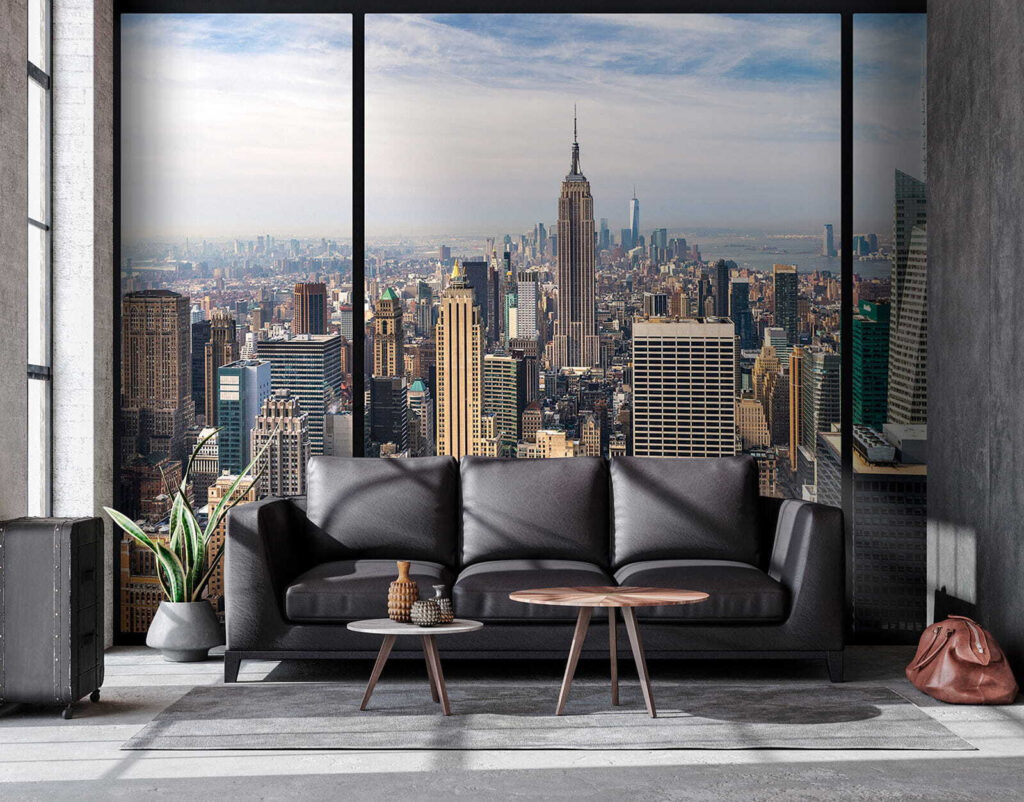 Manhattan dietro infissi neri — ambiente 3