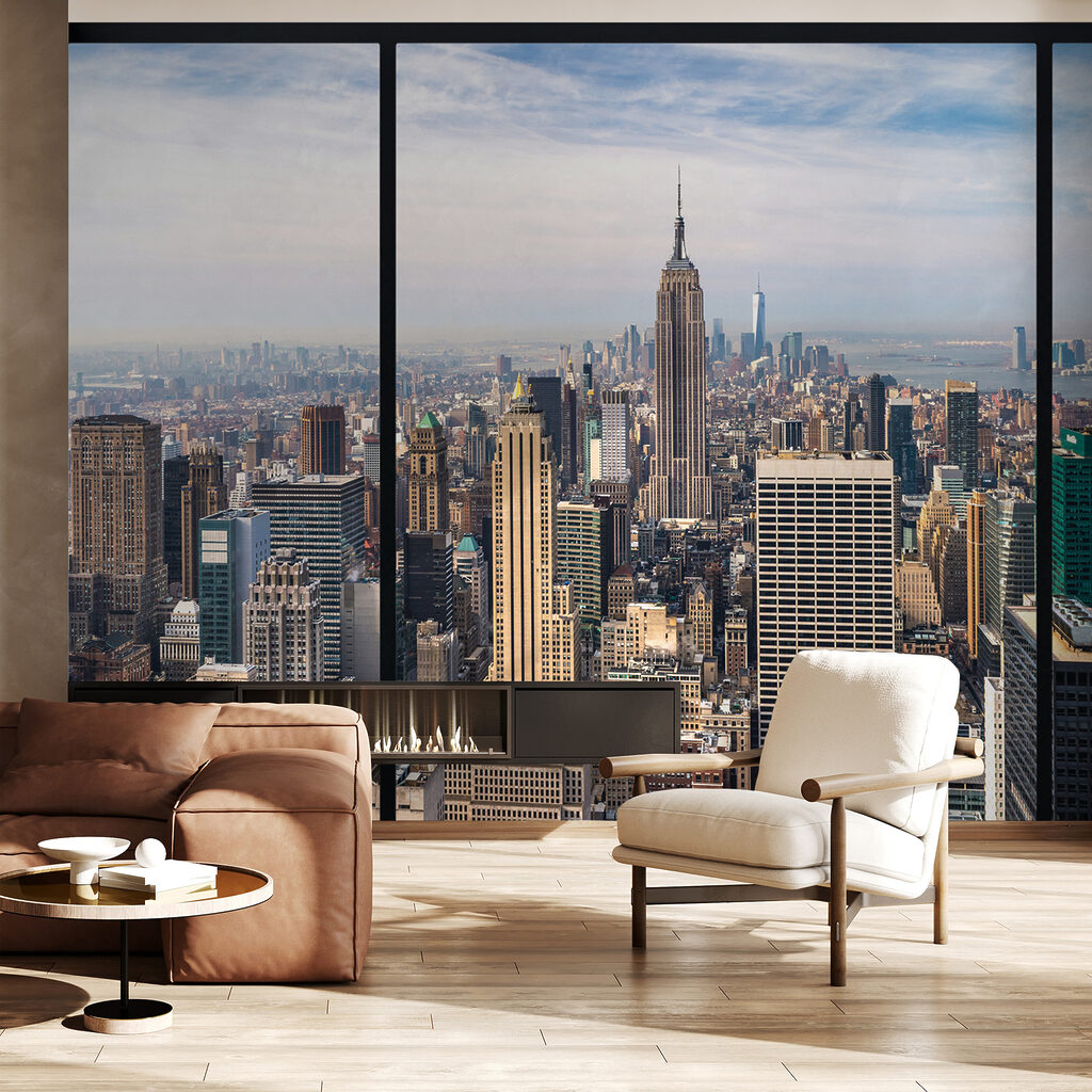 Manhattan dietro infissi neri — ambiente 7