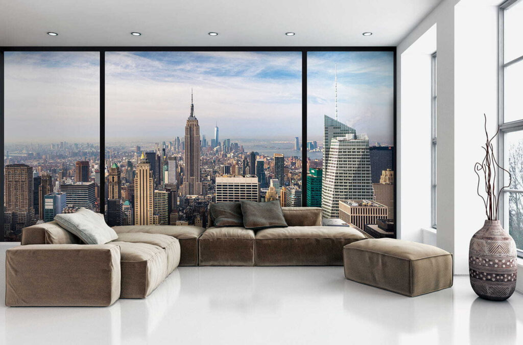 Manhattan dietro infissi neri — ambiente 5