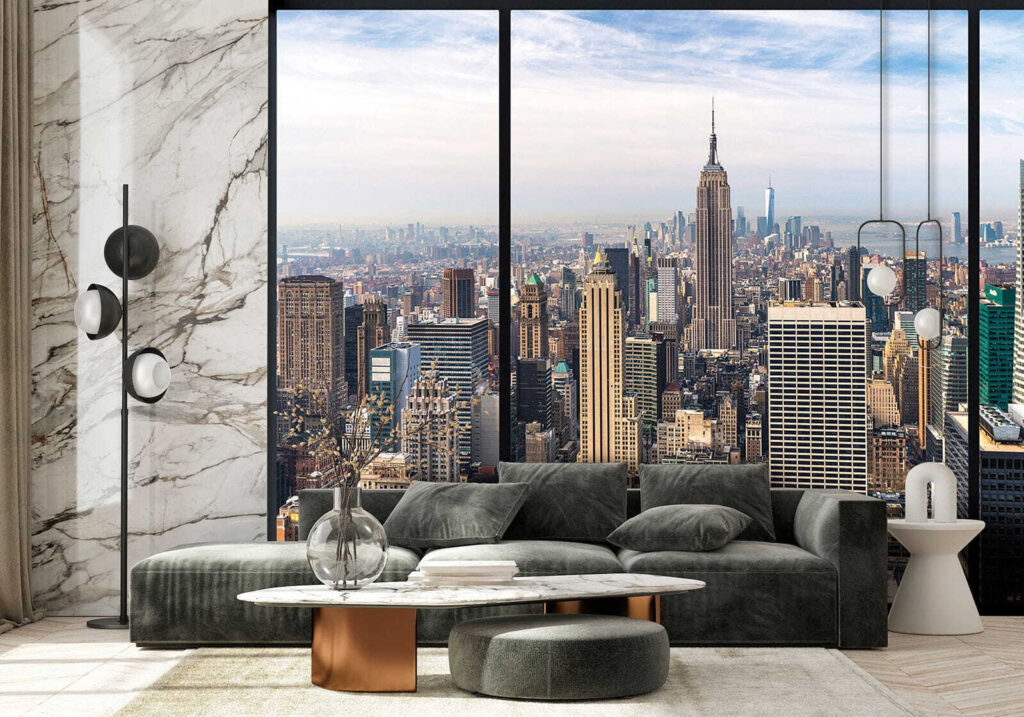 Manhattan dietro infissi neri — ambiente 6