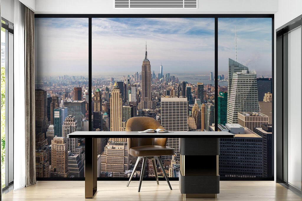 Manhattan dietro infissi neri — ambiente 9