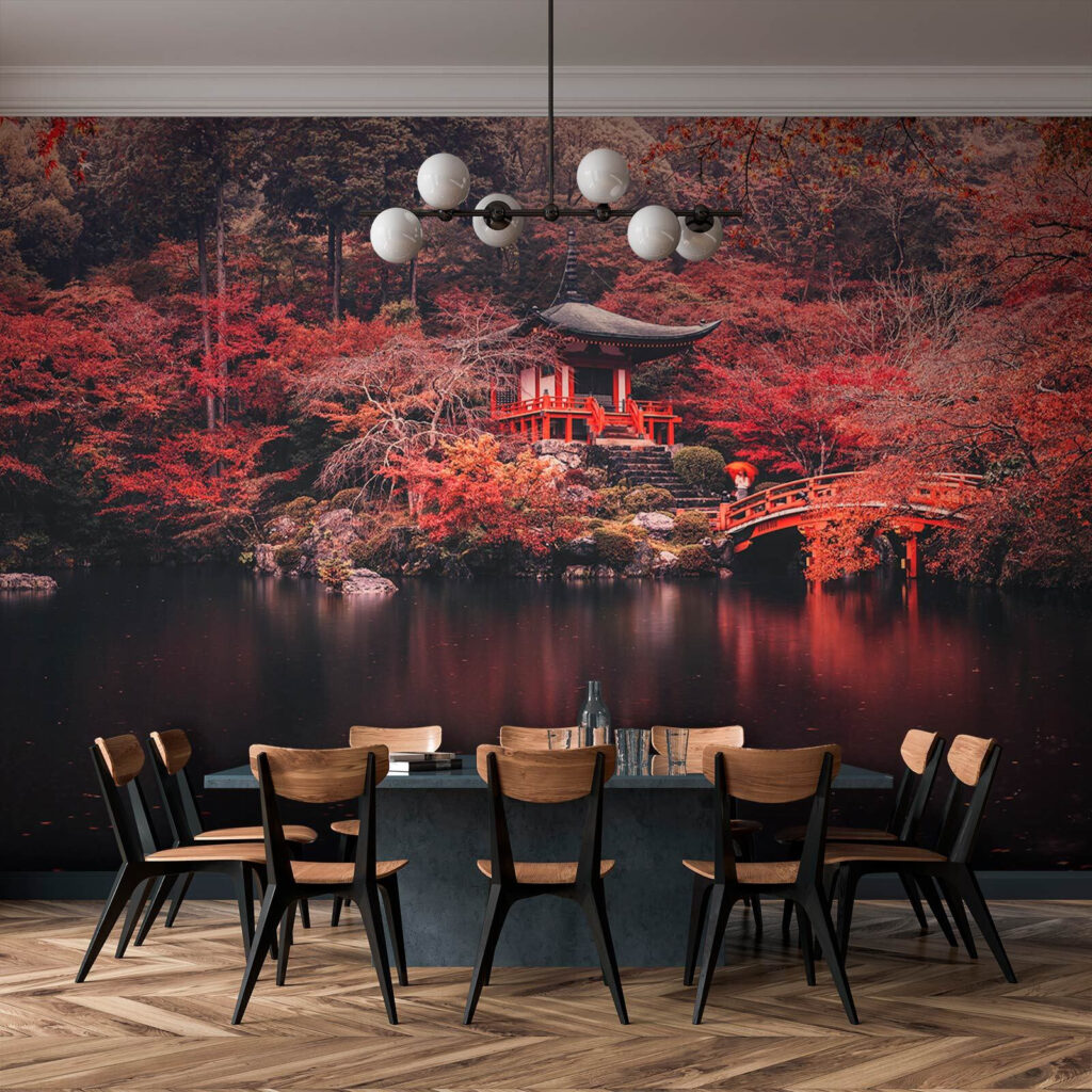 Giardino rosso sull’acqua — ambiente 3