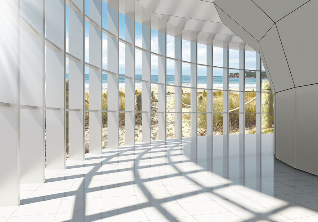 Luce tra alte finestre — design completo