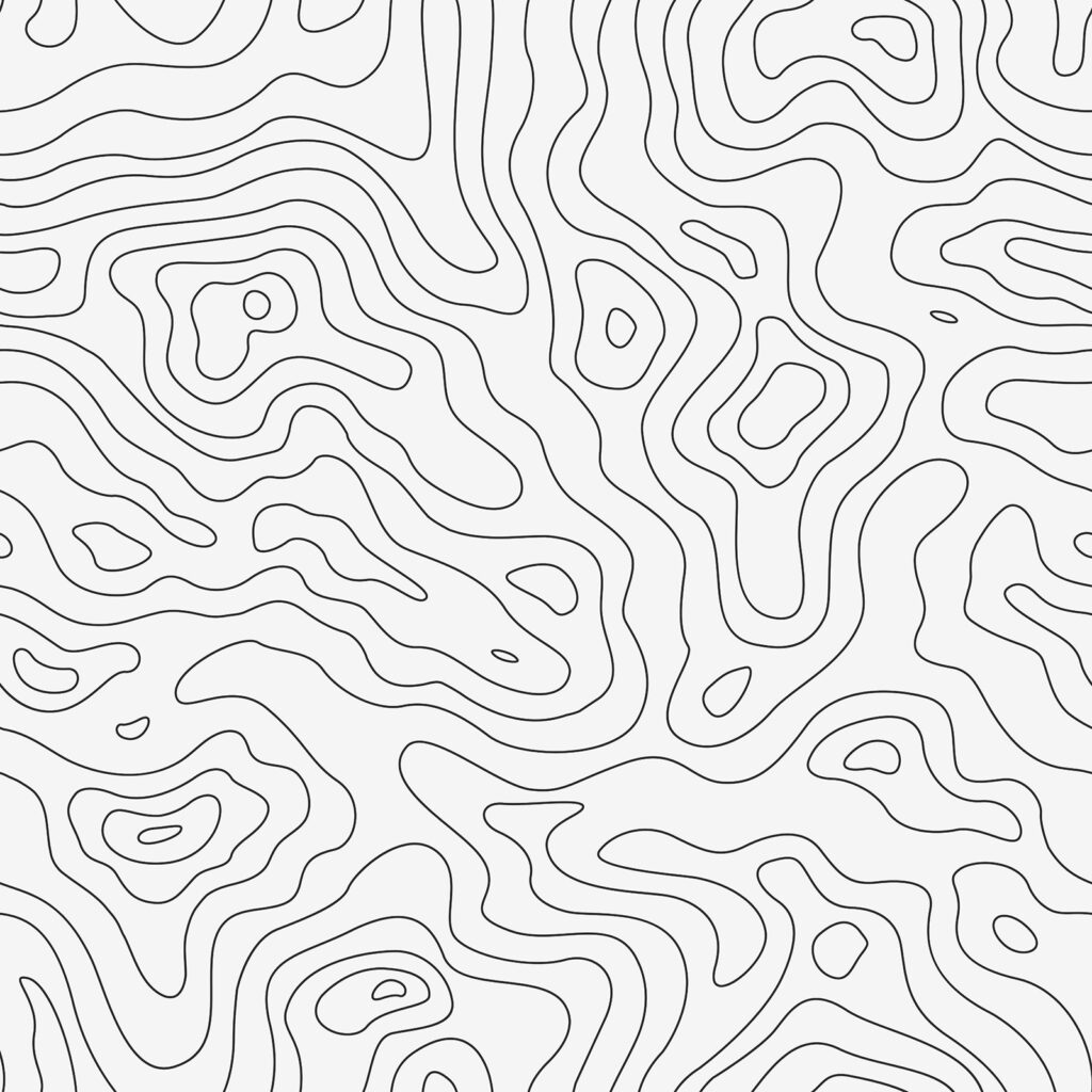 Linee di contorno ondulate — design completo