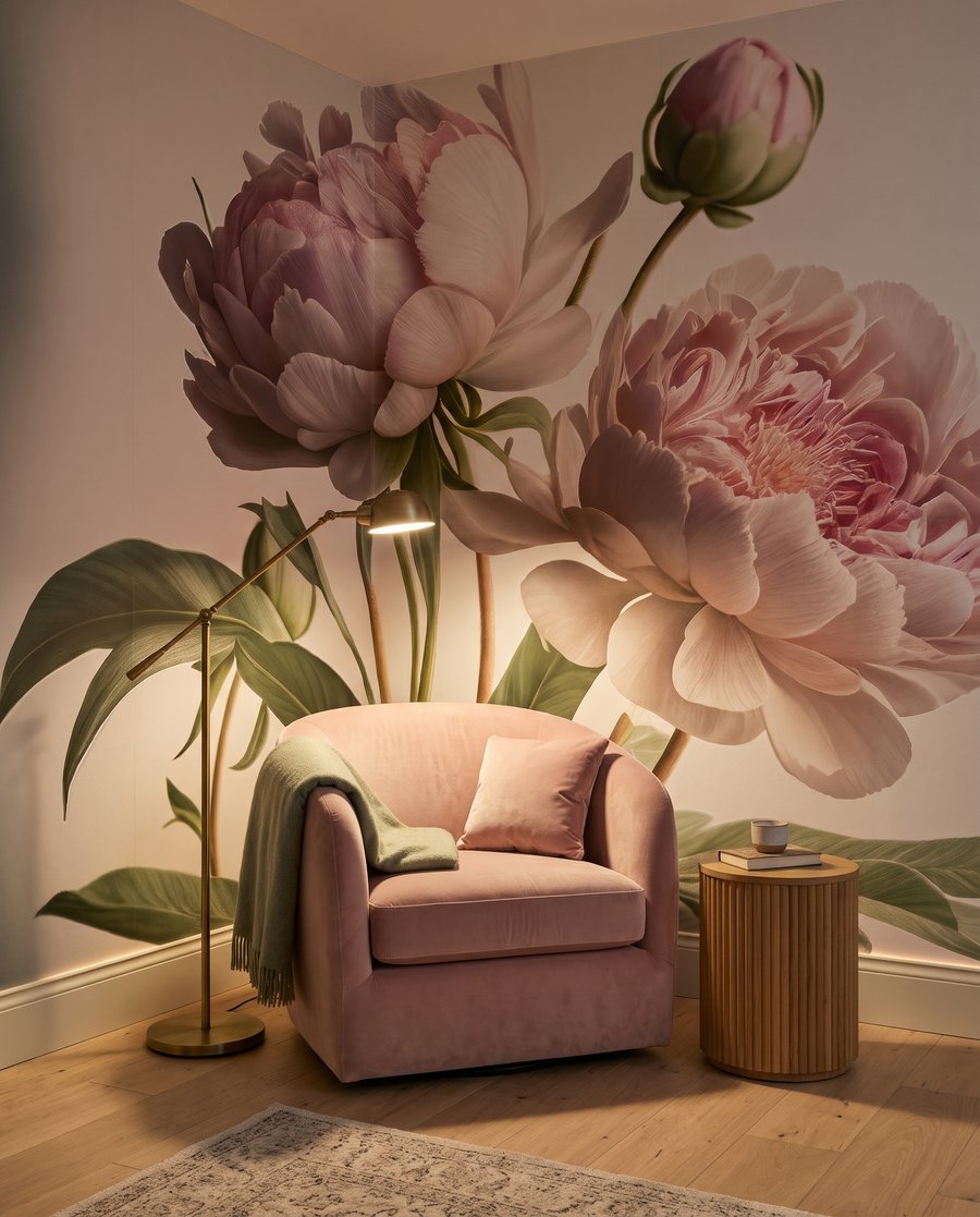 Peonie su steli — ambiente 3