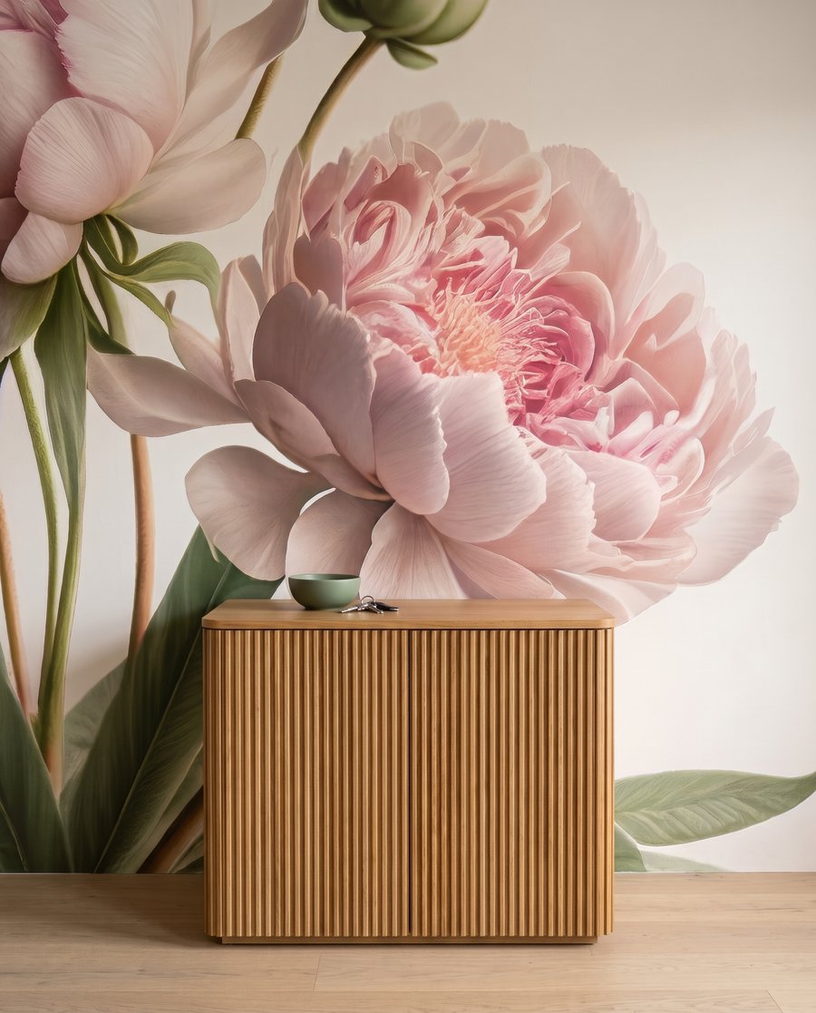 Peonie su steli — dettaglio